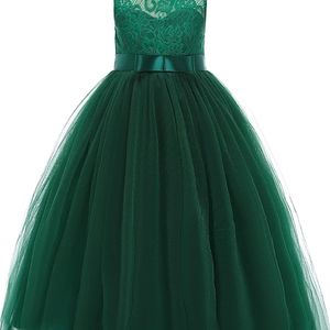 Emerald Green Girls Party Dresses